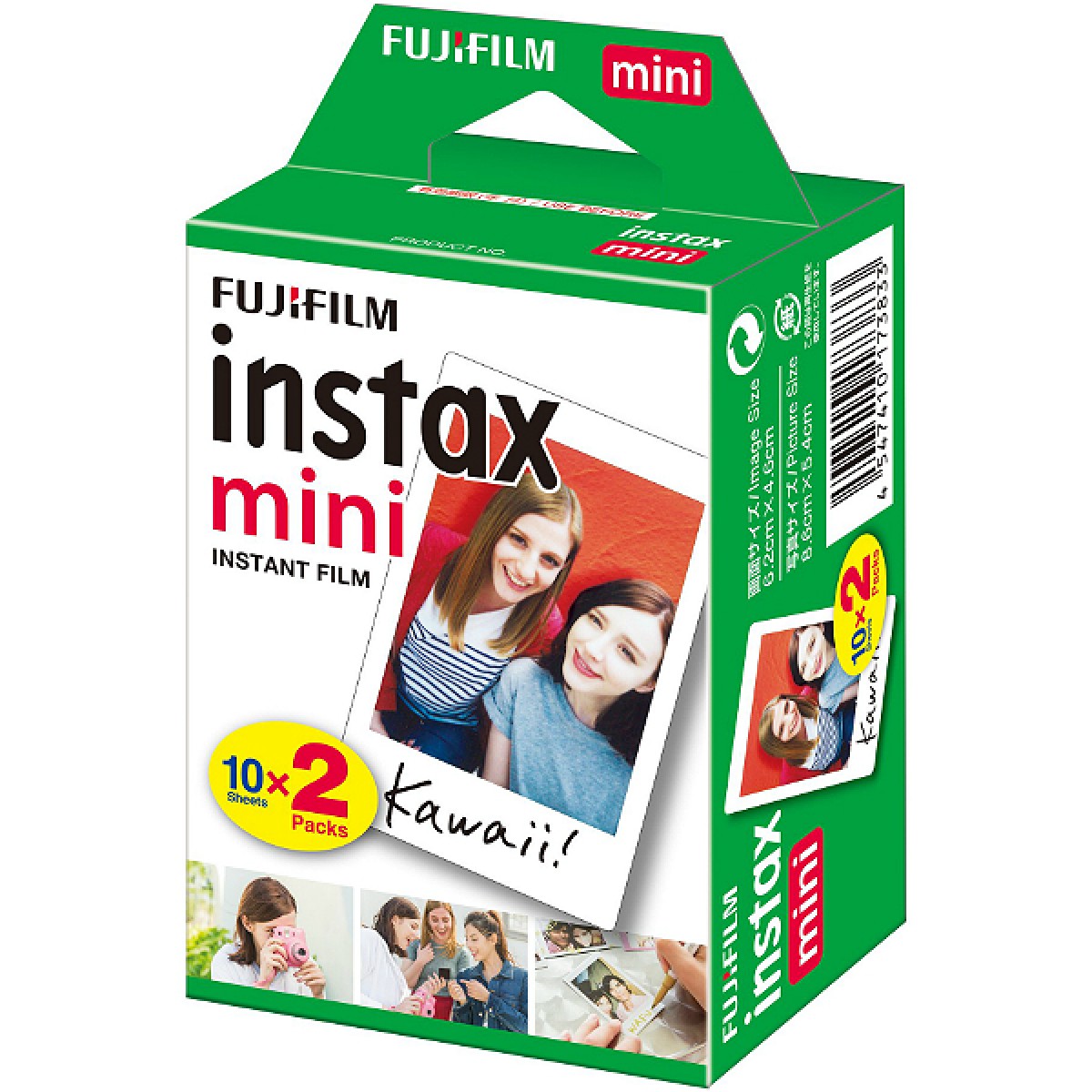 (20) FujiFilm Instax mini instant Film 10pcs. x 2 packs White