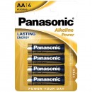 Alcaline Batteries Panasonic MN1500-Stilo AA LR6 4 x AA 1.5V Alcaline Batteries Panasonic MN1500-Stilo AA LR6 4 x AA 1.5V