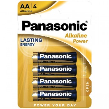 Alcaline Batteries Panasonic MN1500-Stilo AA LR6 4 x AA 1.5V Alcaline Batteries Panasonic MN1500-Stilo AA LR6 4 x AA 1.5V