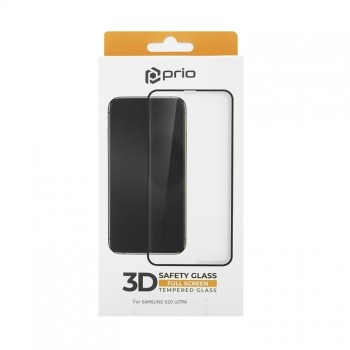 Prio 3D Tempered Glass black for Samsung S20 Ultra Prio 3D Tempered Glass black for Samsung S20 Ultra