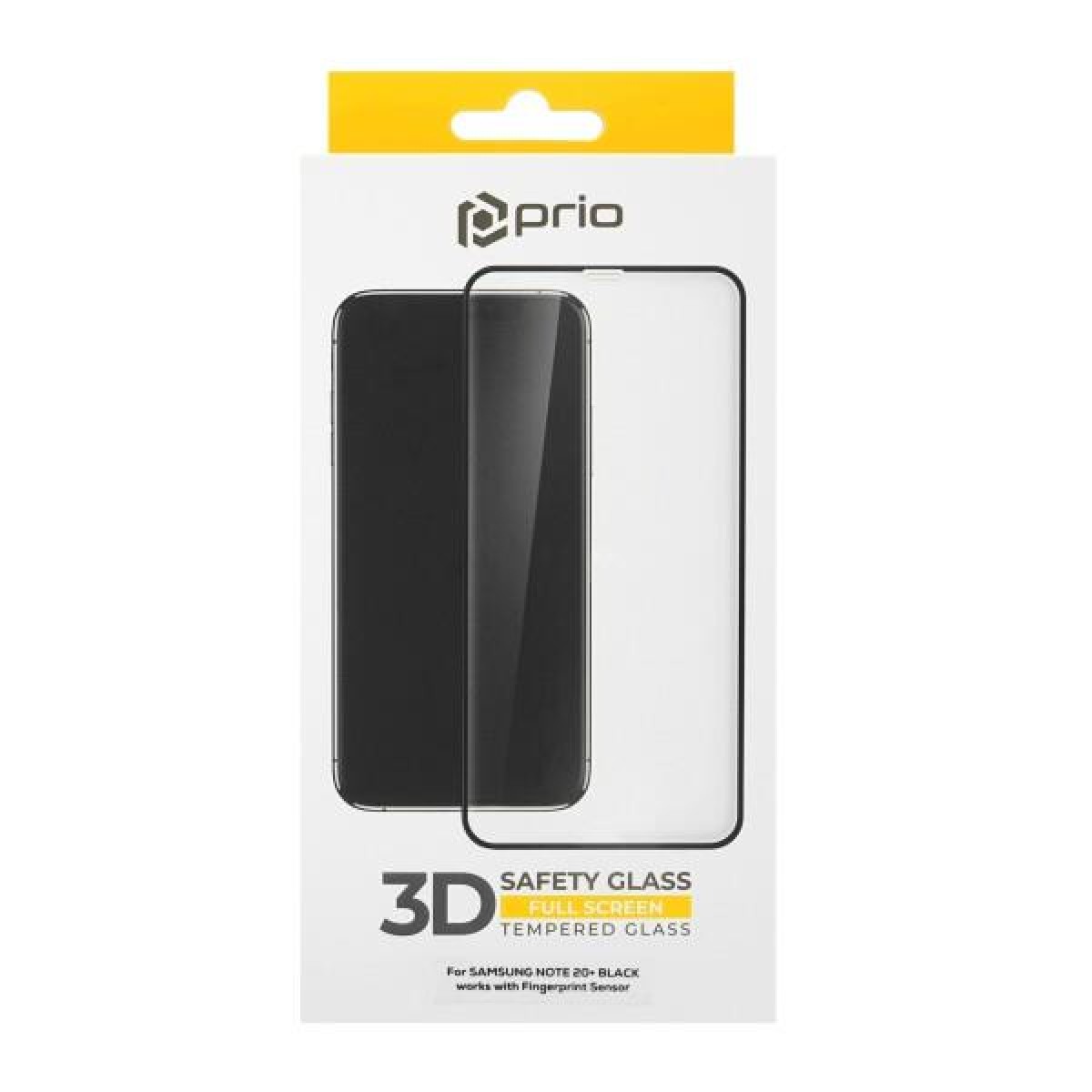 prio 3D Tempered Glass Screen Protector for Samsung Note 20 black