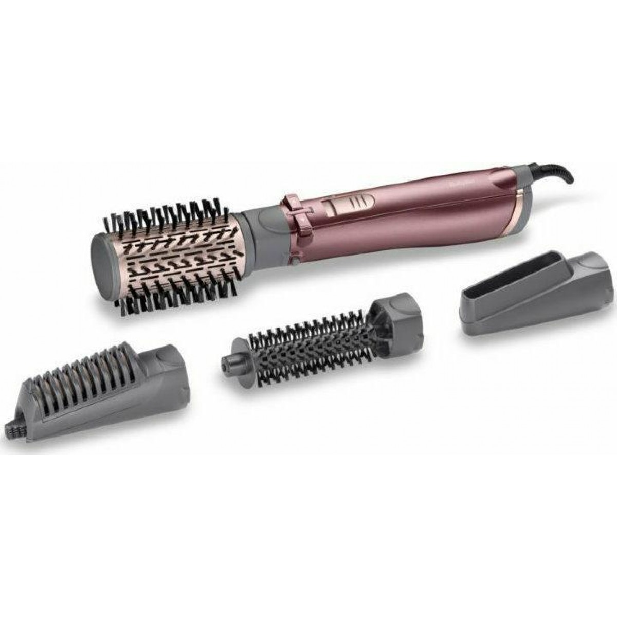 BaByliss AS960E Hair Styling Tool Hot Air Brush Warm Rose gold 1000Watt  2.25m