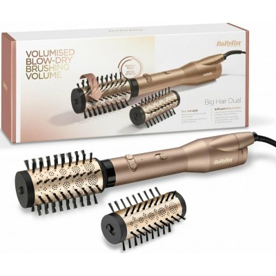 Babyliss AS952E Big Hair Dual Περιστρεφόμενη Bούρτσα Μαλλιών , Gold