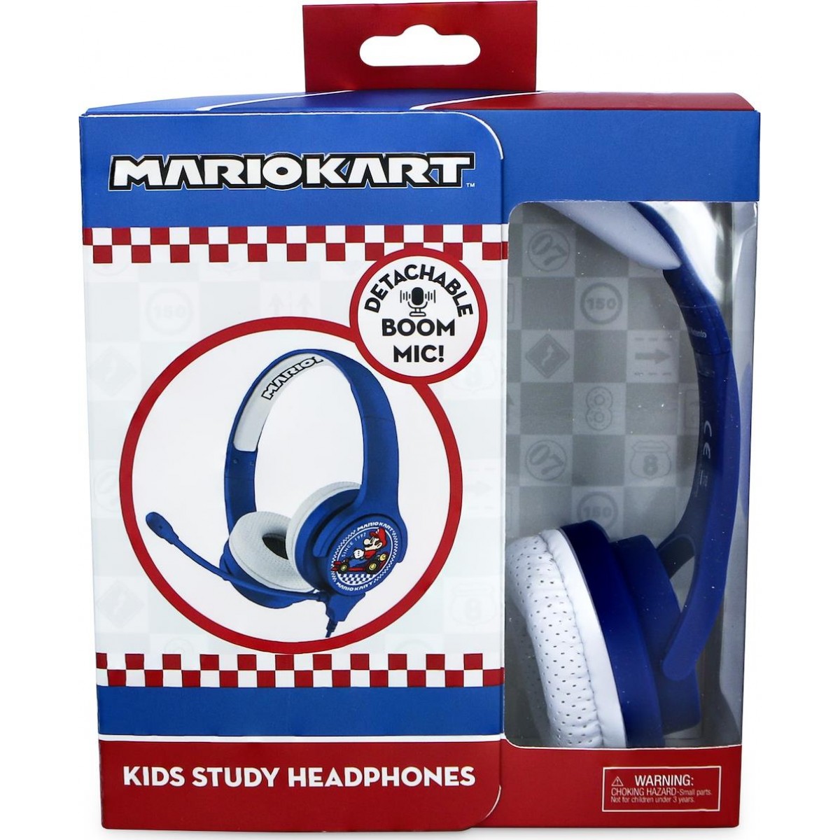 OTL Παιδικά Ακουστικά Mario Kart INTERACTIVE white blue με μικρόφωνο (MKO819)