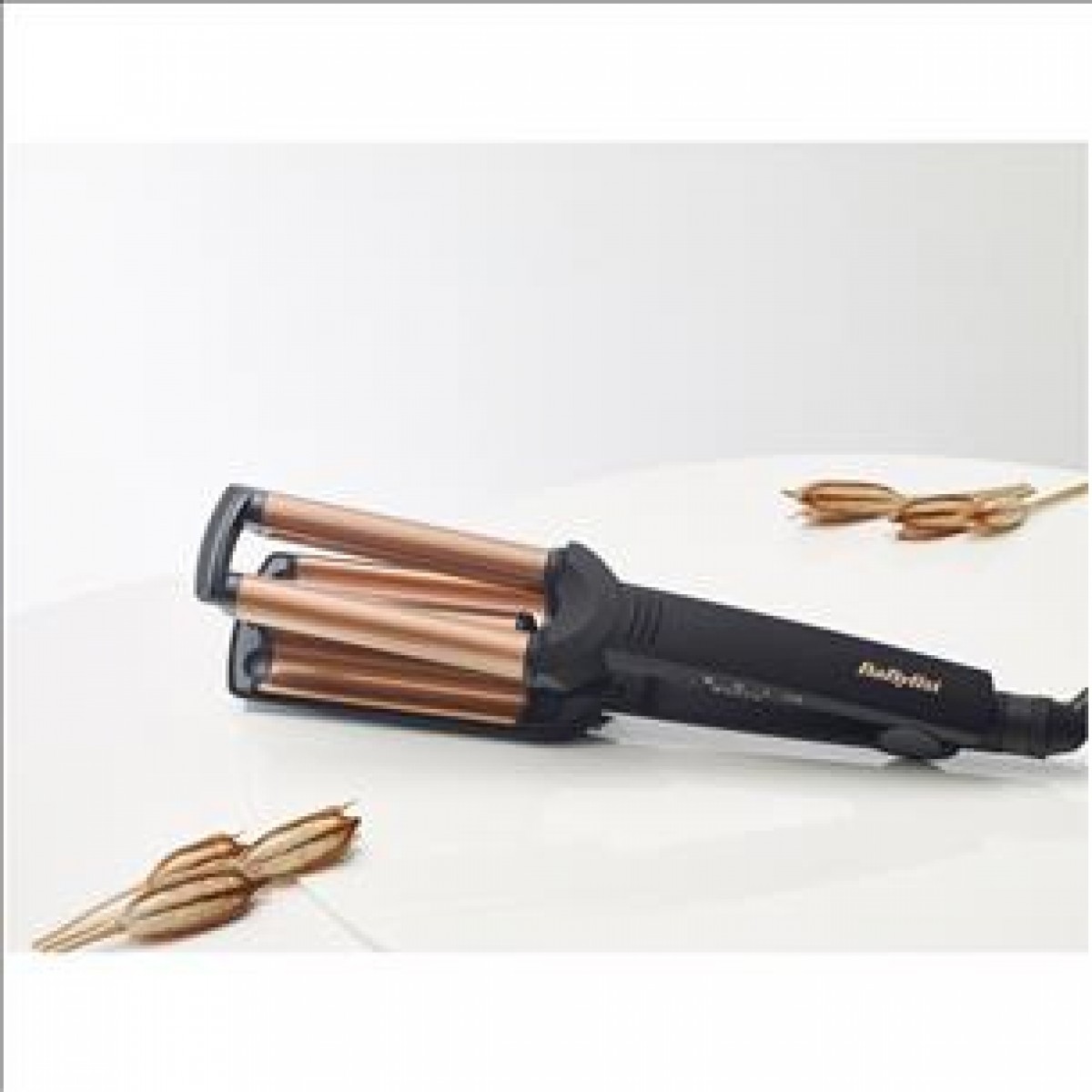 BaByliss W2447E Deep Waves Curling iron Warm Black/Orange 2.5m