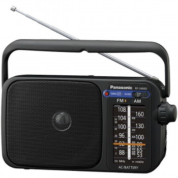 Panasonic 2-Band Reciever RF-2400D FM/AM Black Panasonic 2-Band Reciever RF-2400D FM/AM Black