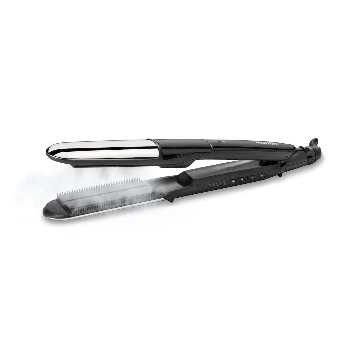 BaByliss ST496 Steam Mist Styler Straightening iron Black, Silver 2.5 m BaByliss ST496 Steam Mist Styler Straightening iron Black, Silver 2.5 m