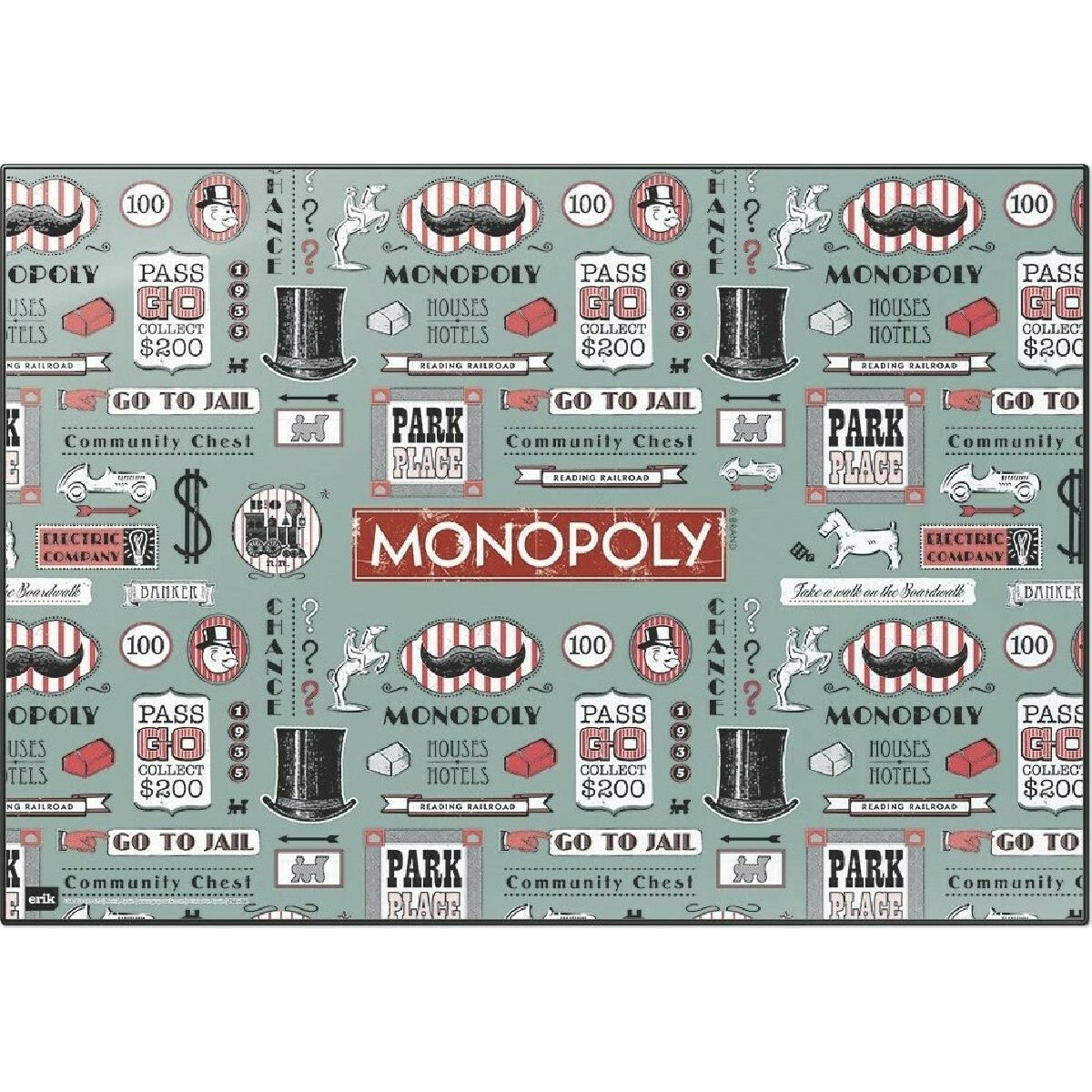 Erik TSEH381 Σουμέν Γραφείου Monopoly 49.5 x 34.5 εκ
