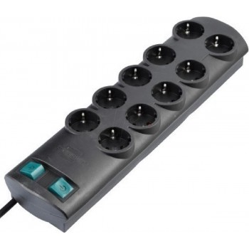 Brennenstuhl  Primera Line Πολύπριζο Ασφαλείας 10 Θέσεων με Διακόπτη Καλώδιο 2m black (1153300120) Brennenstuhl  Primera Line Πολύπριζο Ασφαλείας 10 Θέσεων με Διακόπτη Καλώδιο 2m black (1153300120)