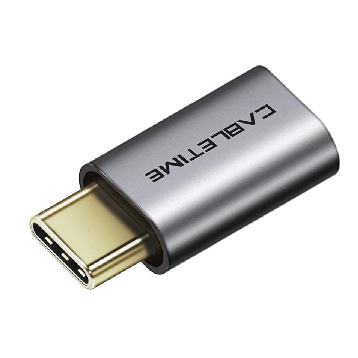 Cabletime αντάπτορας USB Type-C σε USB Micro θηλυκό C160, gray