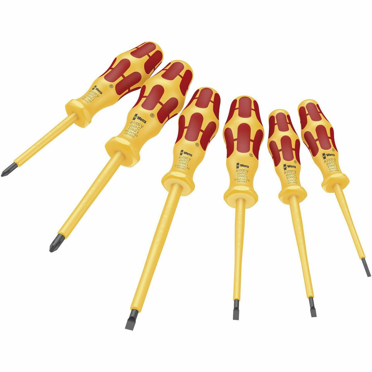Wera 1060 i/1062 i/6 VDE screwdriver set Kraftform 6τμχ (05051575001)