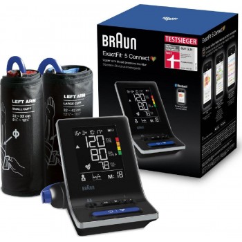 Braun Exact Fit 5 Connect Ψηφιακό Πιεσόμετρο Μπράτσου με Bluetooth BUA6350EU Braun Exact Fit 5 Connect Ψηφιακό Πιεσόμετρο Μπράτσου με Bluetooth BUA6350EU