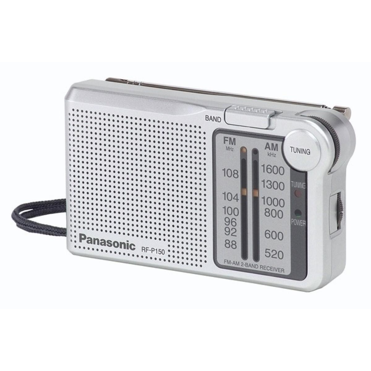Panasonic Φορητό Ραδιόφωνο (RF-P150D) Ασημί με Υποδοχή Ακουστικών 3.5mm Panasonic Φορητό Ραδιόφωνο (RF-P150D) Ασημί με Υποδοχή Ακουστικών 3.5mm