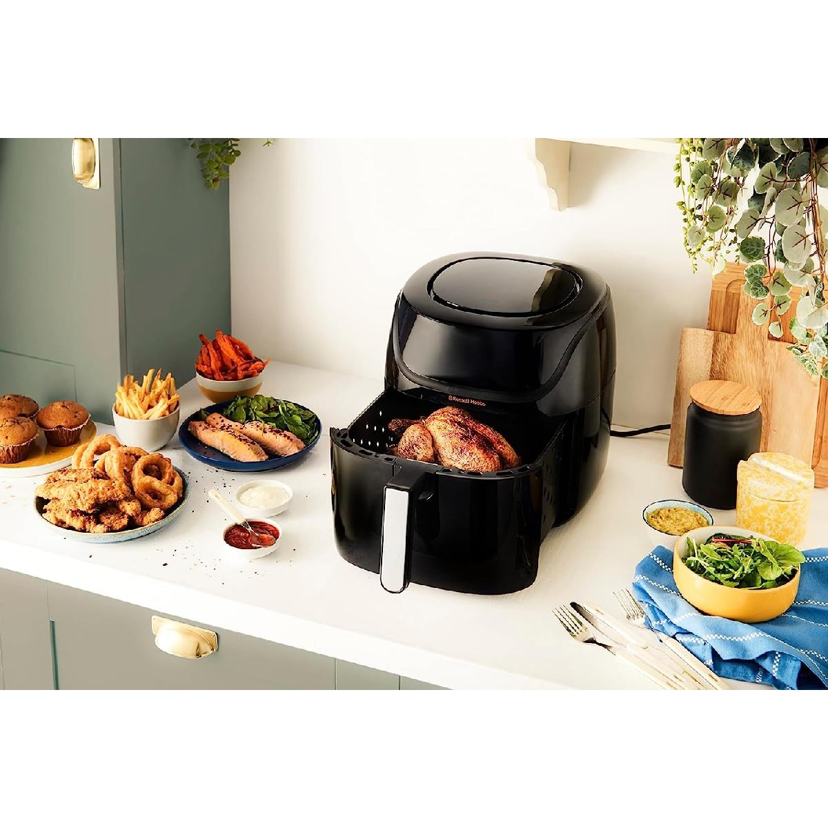 Russell Hobbs 27160-56 SatisFry Air Fryer 4lt Medium  black