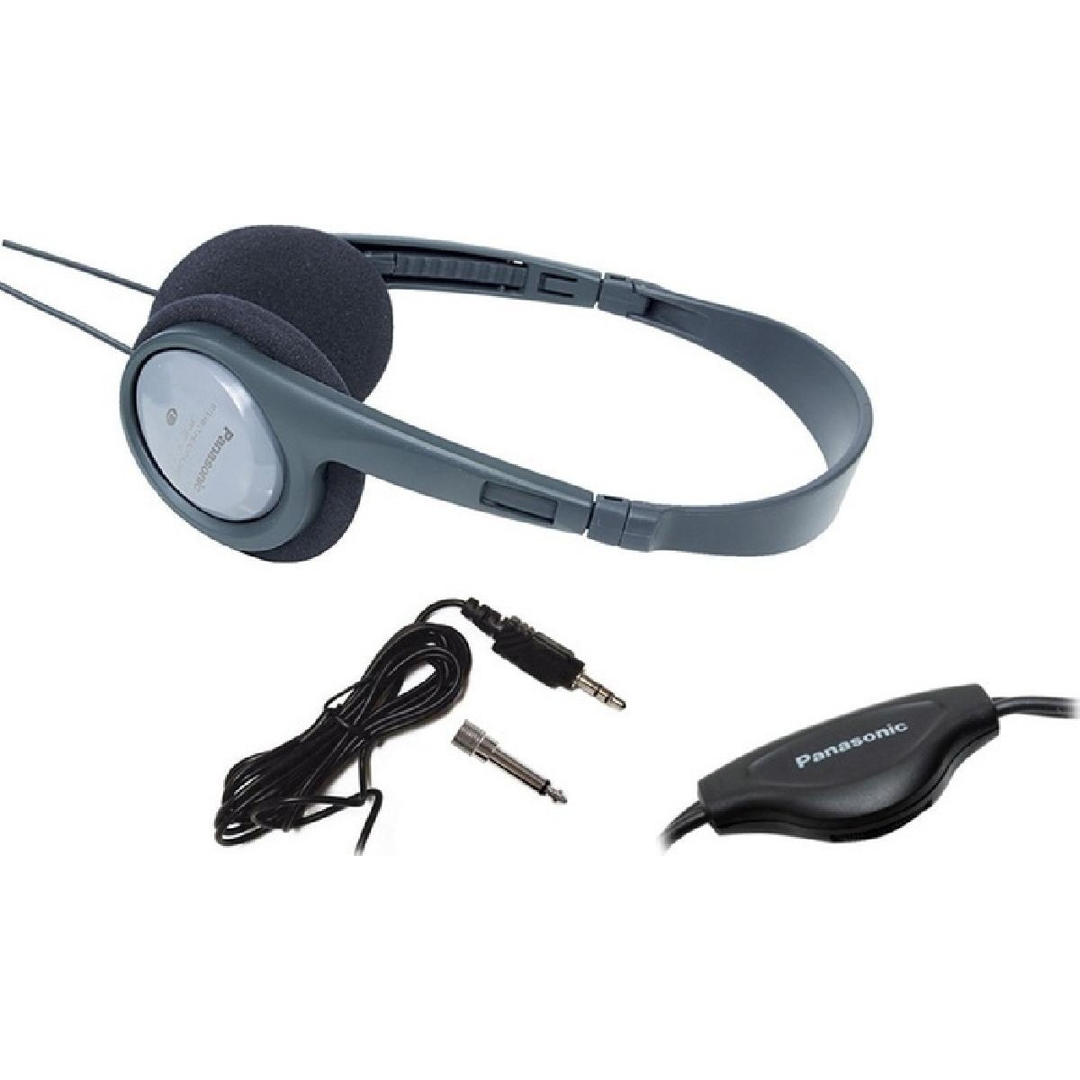 Panasonic RP-HT090E-H  ακουστικά On-Ear 3.5mm καλώδιο 5m γιά τηλεόραση grey