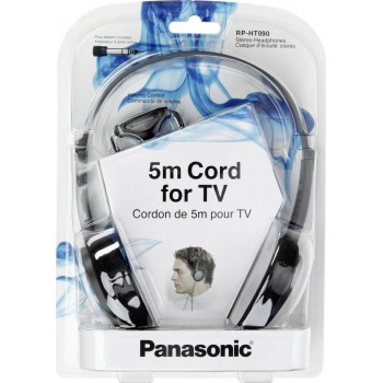 Panasonic RP-HT090E-H ακουστικά On-Ear 3.5mm καλώδιο 5m γιά τηλεόραση grey Panasonic RP-HT090E-H ακουστικά On-Ear 3.5mm καλώδιο 5m γιά τηλεόραση grey