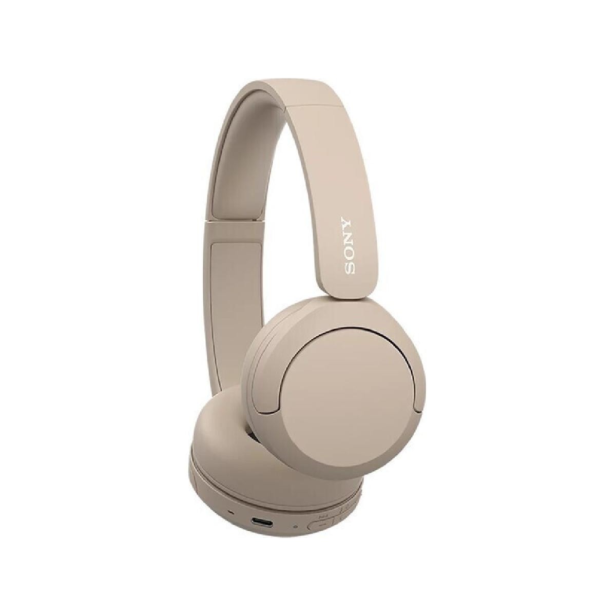 Sony WH-CH520C on-ear bluetooth headphones  beige