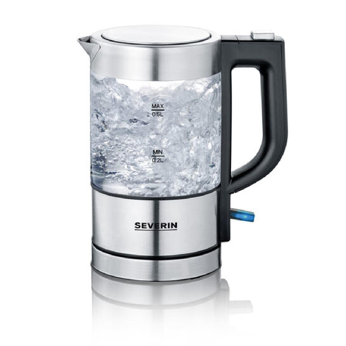 Severin WK 3472 Glass Water Kettle 0,5l 1000 watt  inox