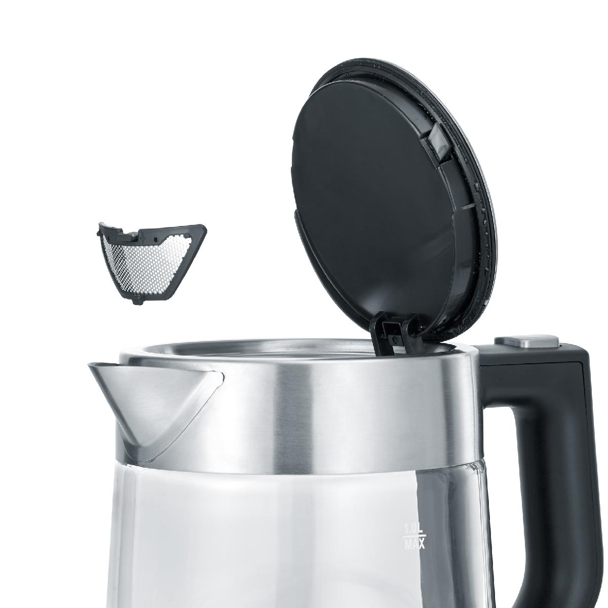 Severin WK 3468 Glass Water Kettle 1lt 2200 wattl  inox