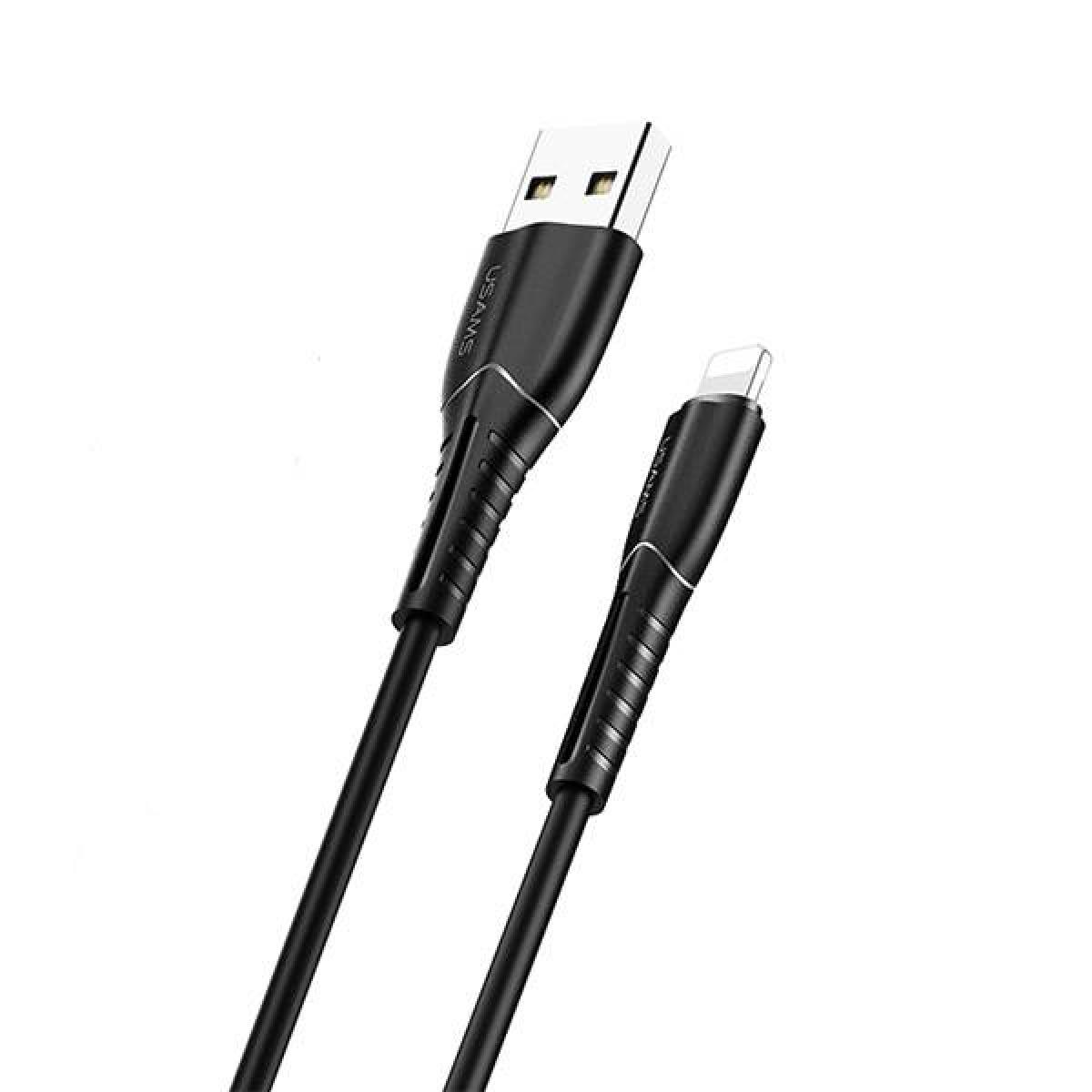 USAMS καλώδιο Lightning σε USB US-SJ364, 2A, 1m, μαύρο