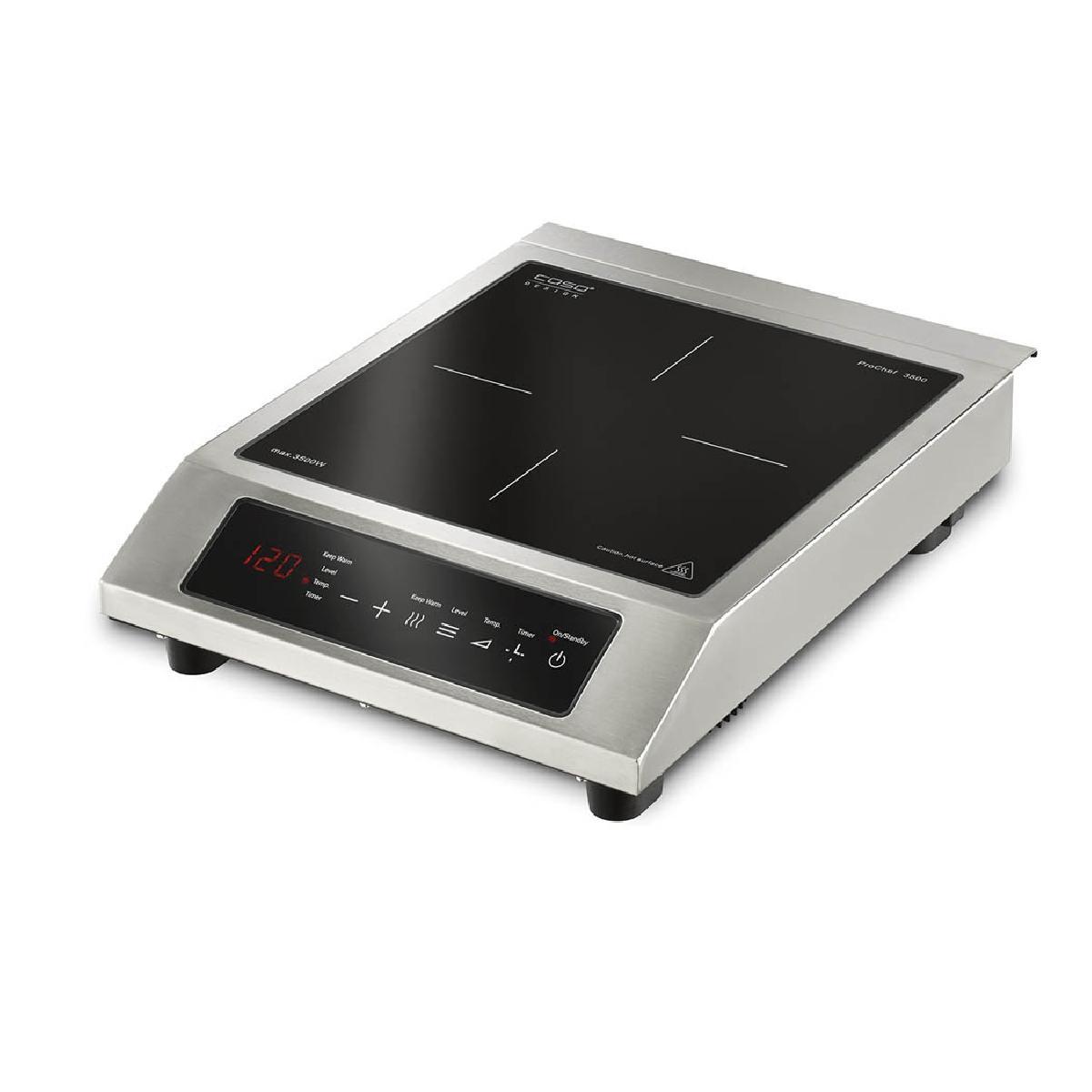 Caso ProChef 3500 Επιτραπέζια Εστία επαγωγική μονή 3500 watt black inox (2364)