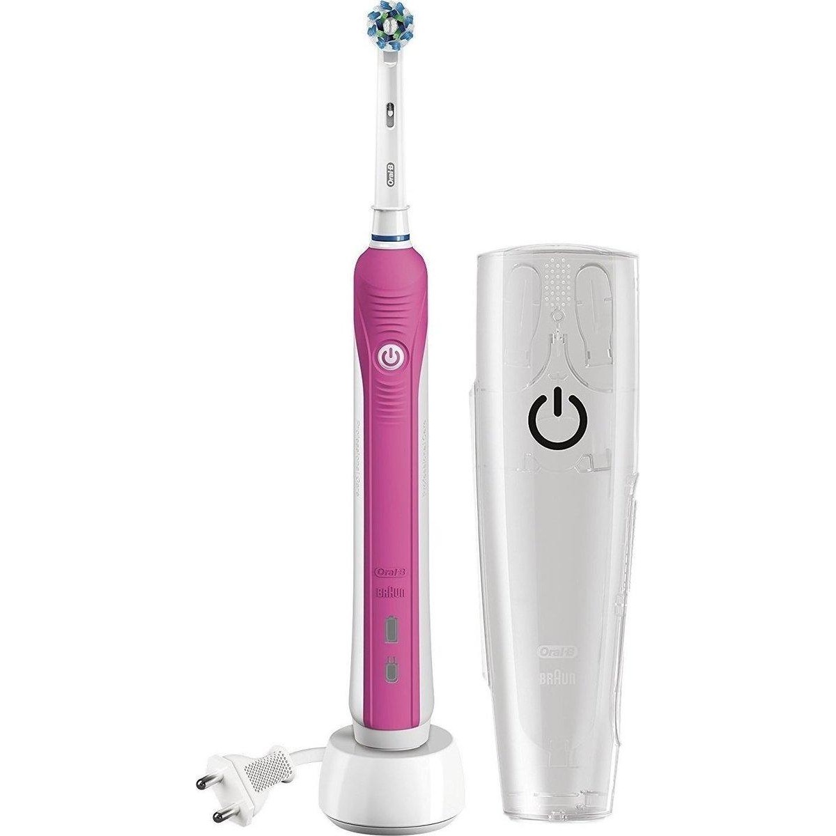 Oral-B PRO 750 3D  Pink White + Travel Case
