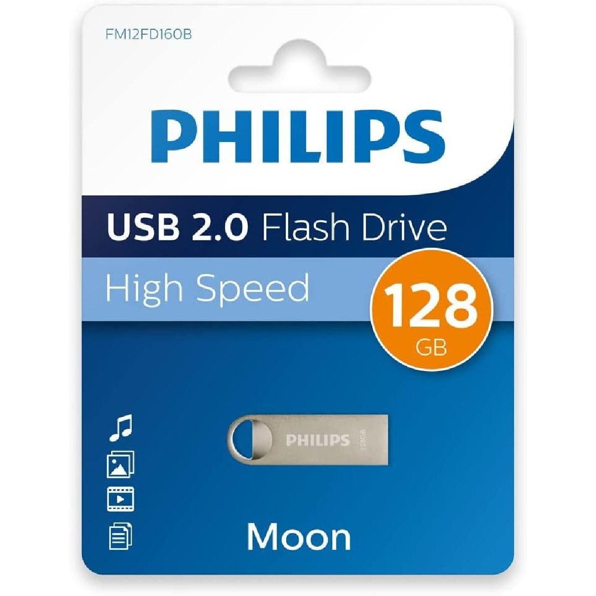 Philips Moon 128GB USB 2.0 Stick Silver