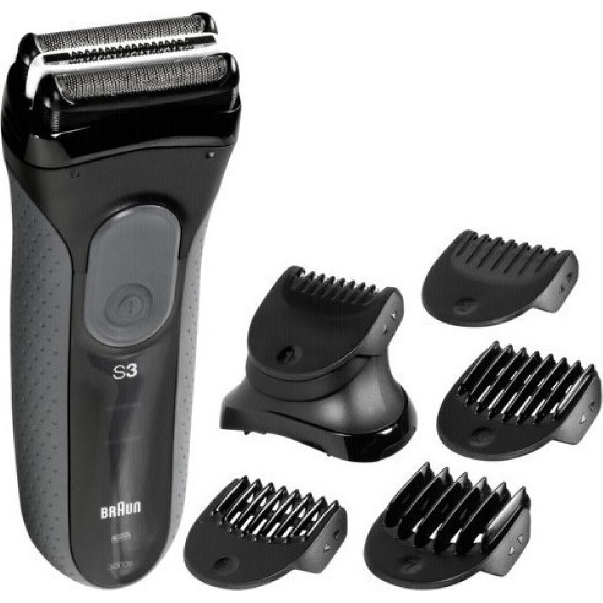 Braun Series 3 3000BT Shave & Style Ξυριστική Μηχανή Προσώπου Επαναφορτιζόμενη black