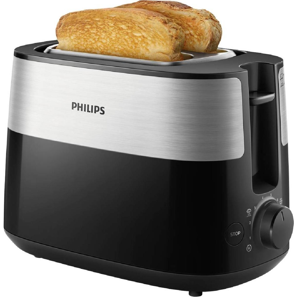 Philips HD2516/90 Daily Φρυγανιέρα 830 watt Stainless steel, Black