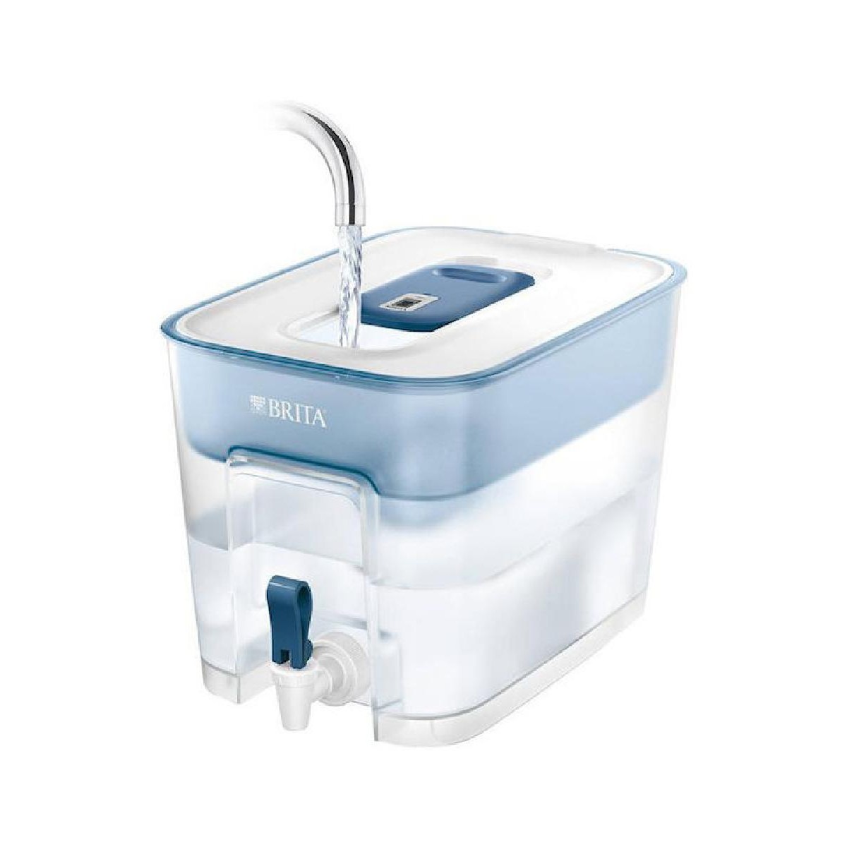 Brita Flow Κανάτα Σερβιρίσματος 5200ml με 1 Φίλτρο MAXTRA PRO ALL-IN-1  white petrol (125356)