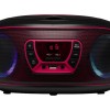 Denver TCL-212BT FM boombox with bluetooth,USB,CD player & AUX input pink