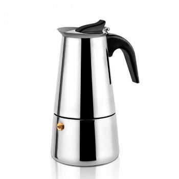 Haeger SS MOKA Pot 6 stainless steel coffee moka pot 6 cups (CP-06S.001A SS) Haeger SS MOKA Pot 6 stainless steel coffee moka pot 6 cups (CP-06S.001A SS)
