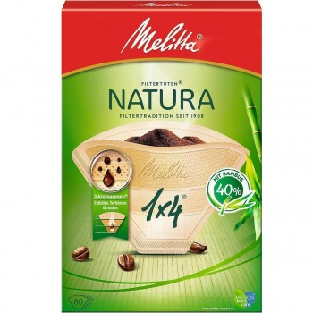 Melitta Natura 80 Φίλτρα Καφέ Χάρτινα από 40% μπαμπού με 3 ζώνες αρώματος Melitta Natura 80 Φίλτρα Καφέ Χάρτινα από 40% μπαμπού με 3 ζώνες αρώματος