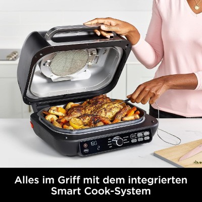 Ninja AG651EU Foodi MAX PRO Grill & Hot Air Fryer 2460 watt 3.8 lt black Ninja AG651EU Foodi MAX PRO Grill & Hot Air Fryer 2460 watt 3.8 lt black