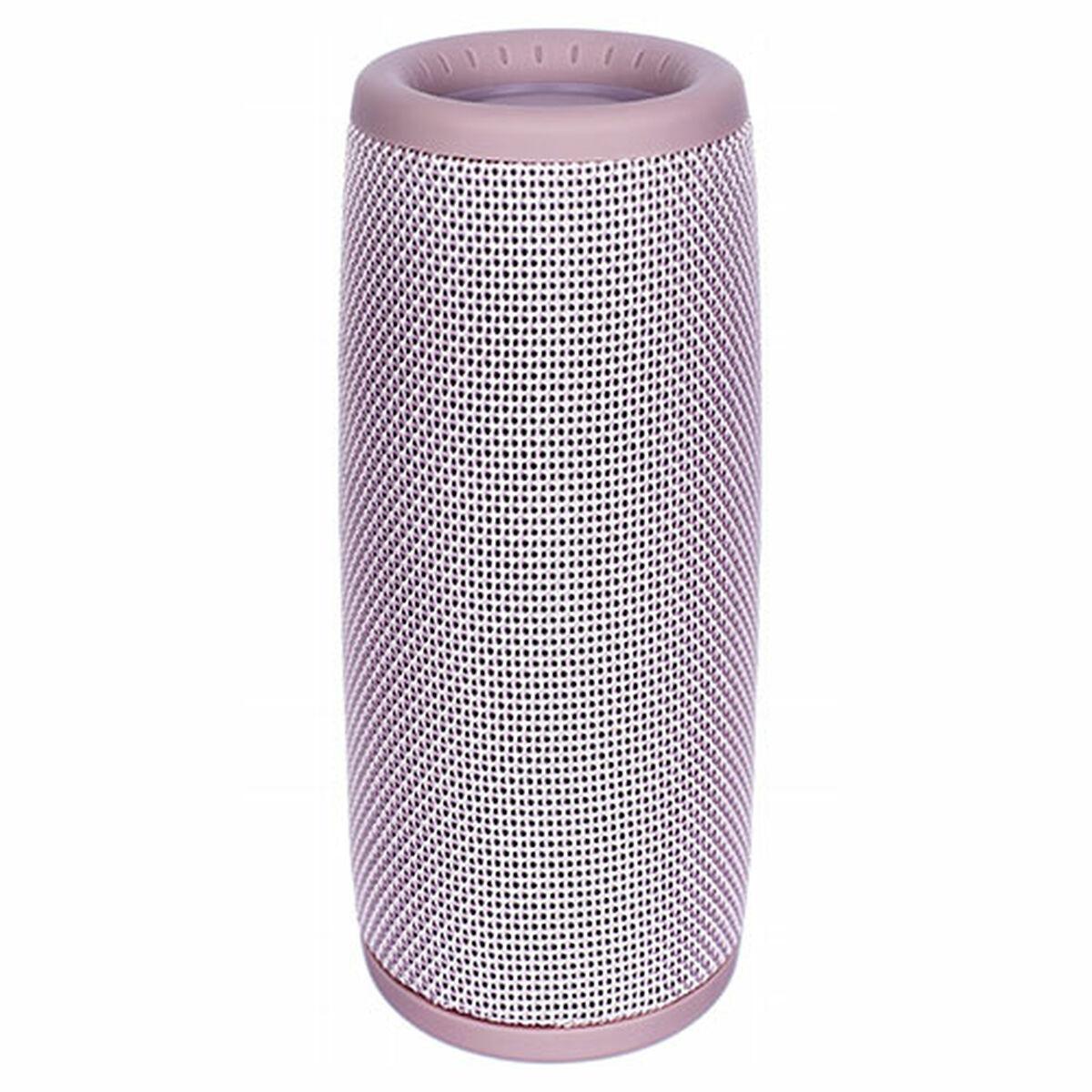 Denver BTV-150RO Bluetooth speaker with built-in rechargeable battery & USB/MicroSD card slot pink