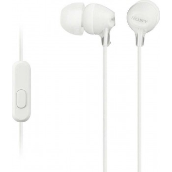 Sony MDR-EX15APW In-ear Handsfree με Βύσμα 3.5mm White