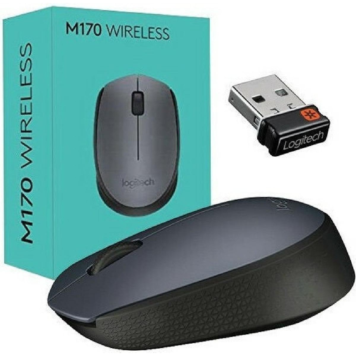Logitech Mouse M170 Wireless Grey (910-004642)
