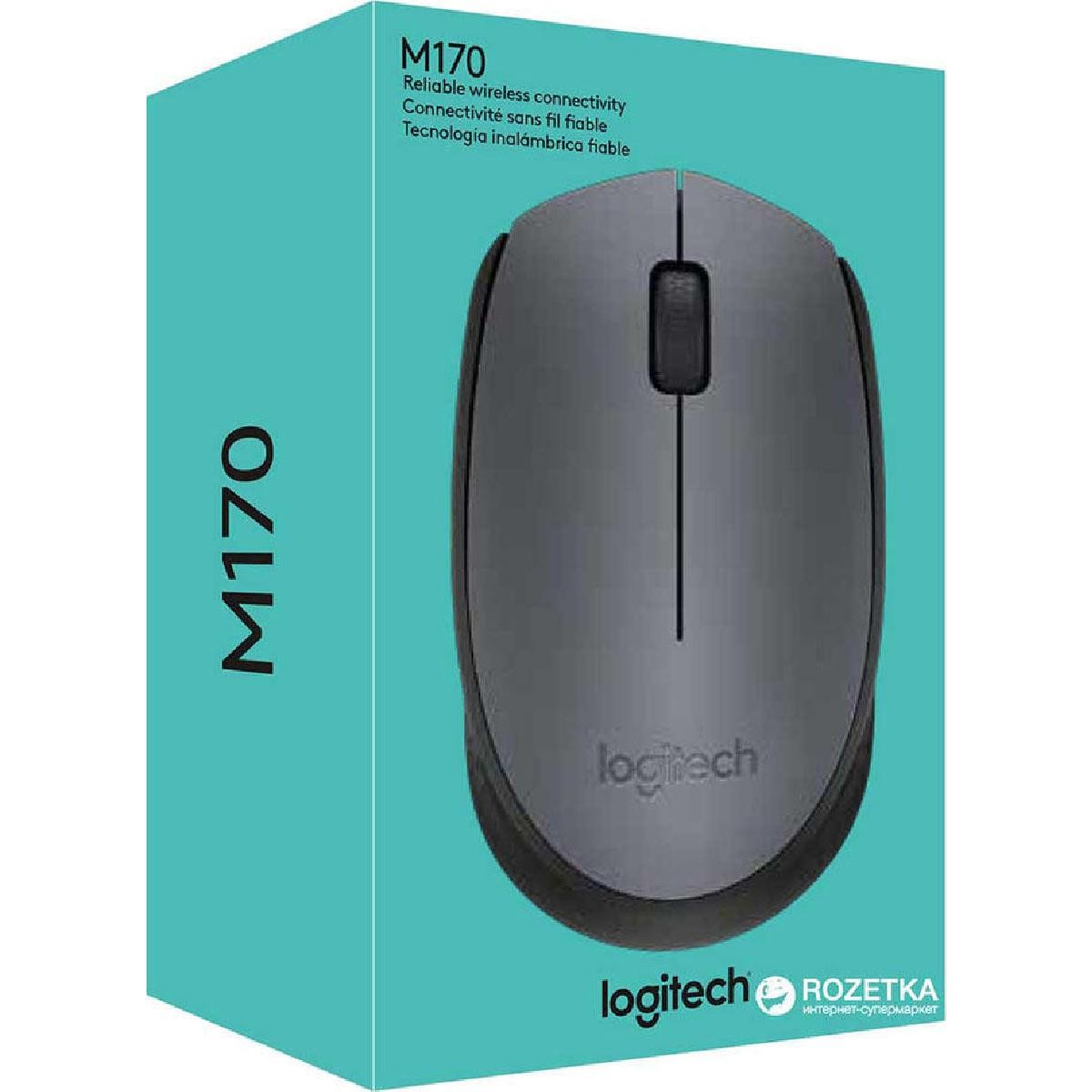 Logitech Mouse M170 Wireless Grey (910-004642)