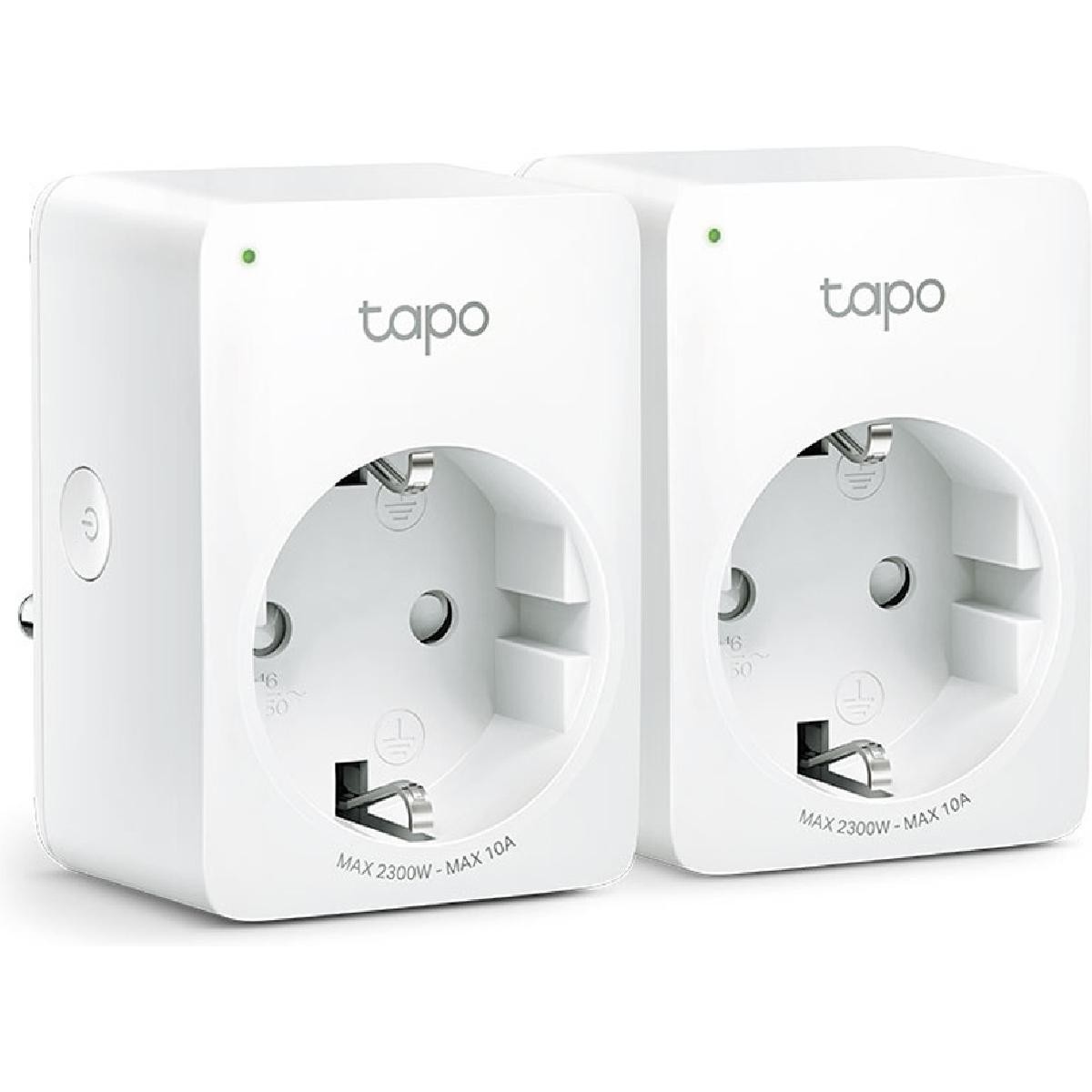 Tp-Link Tapo P100 Ver 2.20 mini Smart Wifi Plug 2 pieces white