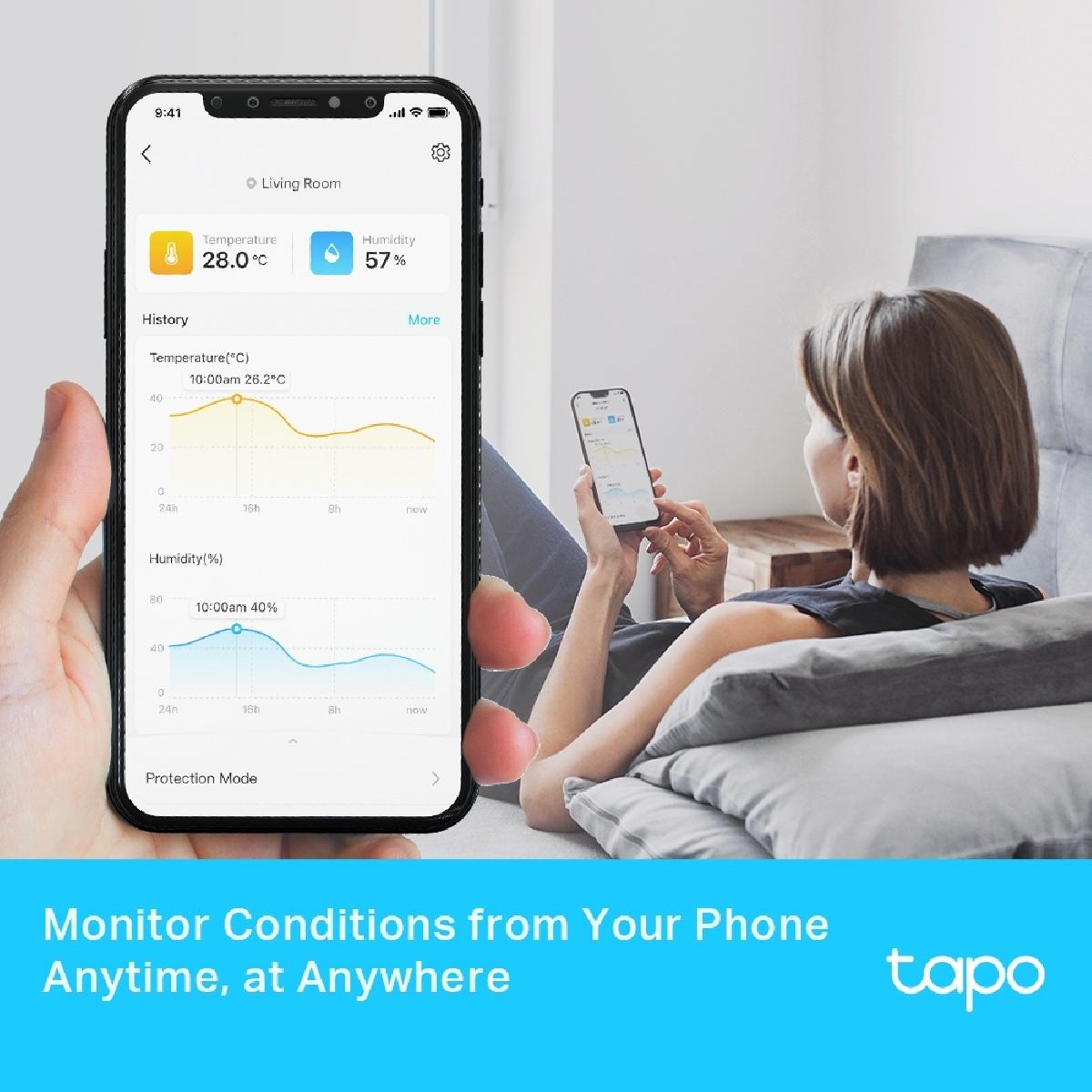 Tp-Link Tapo T315 Ver 1.20 Smart Temperature & Humidity Monitor 2,7