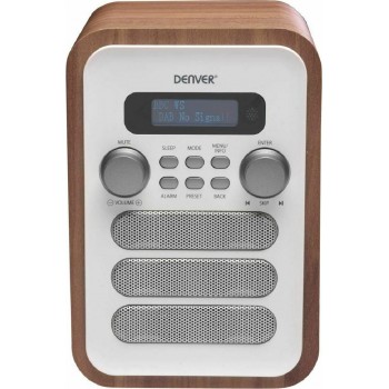Denver DAB-48 FM Φορητό Ραδιόφωνο Ρεύματος DAB+ με Bluetooth white Denver DAB-48 FM Φορητό Ραδιόφωνο Ρεύματος DAB+ με Bluetooth white