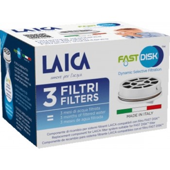 Laica Fast Disk FD03AA Φίλτρο νερού 3τμχ  made in Italy συμβατό Με κανάτες Laica Laica Fast Disk FD03AA Φίλτρο νερού 3τμχ  made in Italy συμβατό Με κανάτες Laica