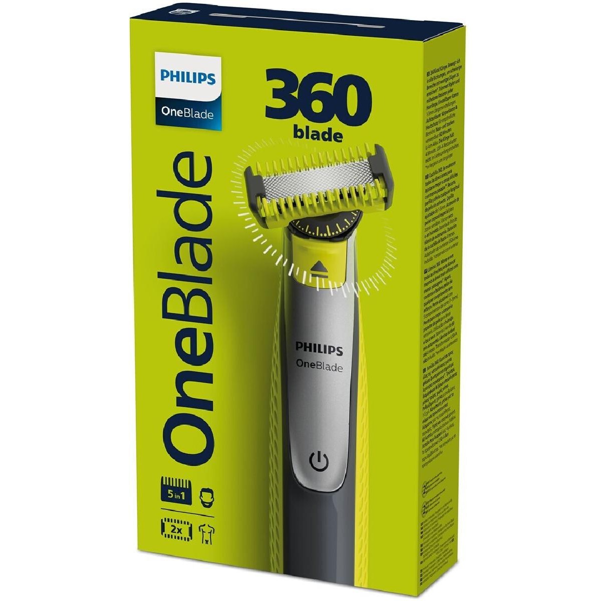 Philips OneBlade 360 QP2834/20 beard trimmer Wet & Dry black silver