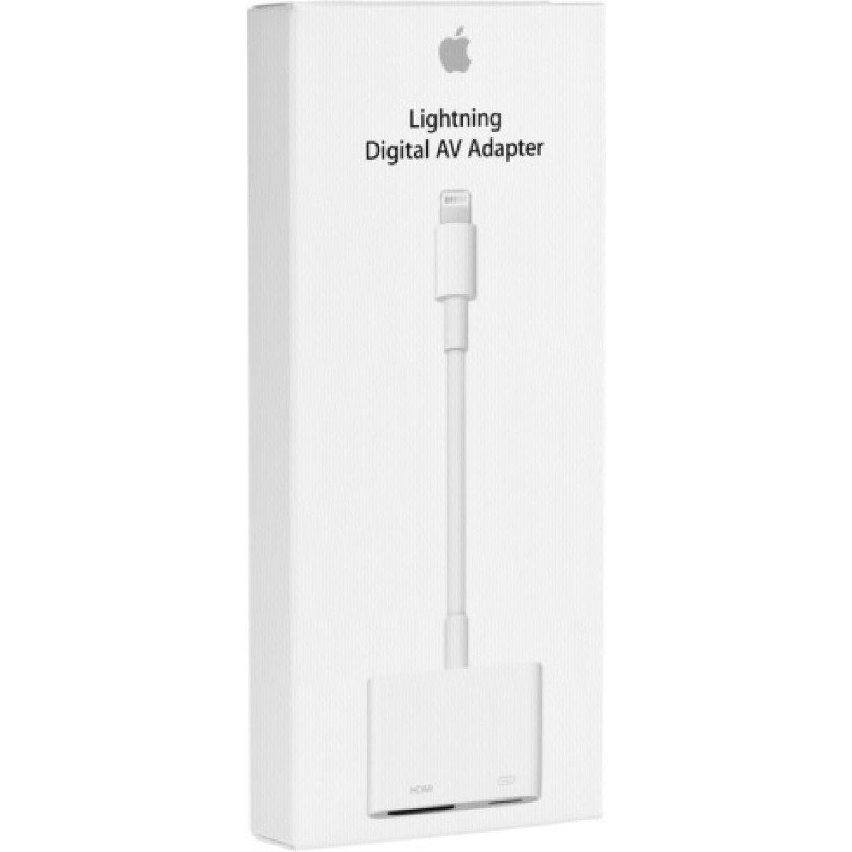 Apple adapter Lightning male σε HDMI / Lightning female white (MD826ZM/A)