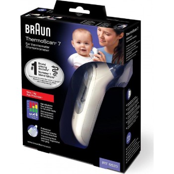 Braun ThermoScan 7 IRT6520WE Ψηφιακό Θερμόμετρο Αυτιού Κατάλληλο για Μωρά Braun ThermoScan 7 IRT6520WE Ψηφιακό Θερμόμετρο Αυτιού Κατάλληλο για Μωρά
