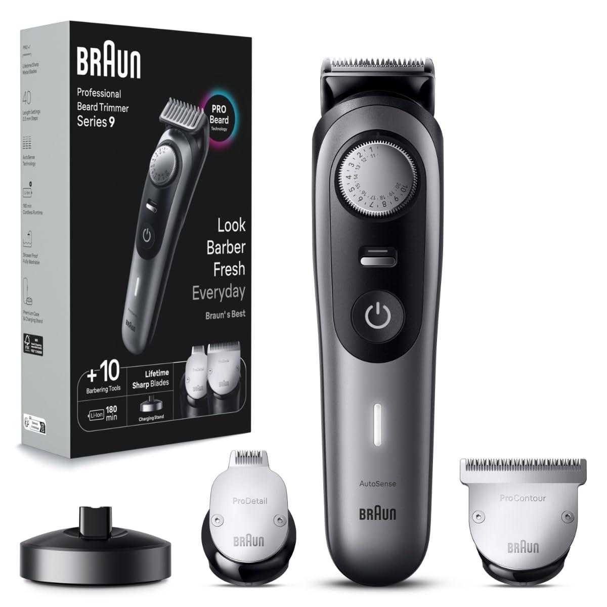 Braun Series 9 BT9420 professional Beard  Trimmer gray