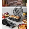 Russell Hobbs Creations 26810-56 Sandwich Waffle Maker 3in1 750 watt black siver