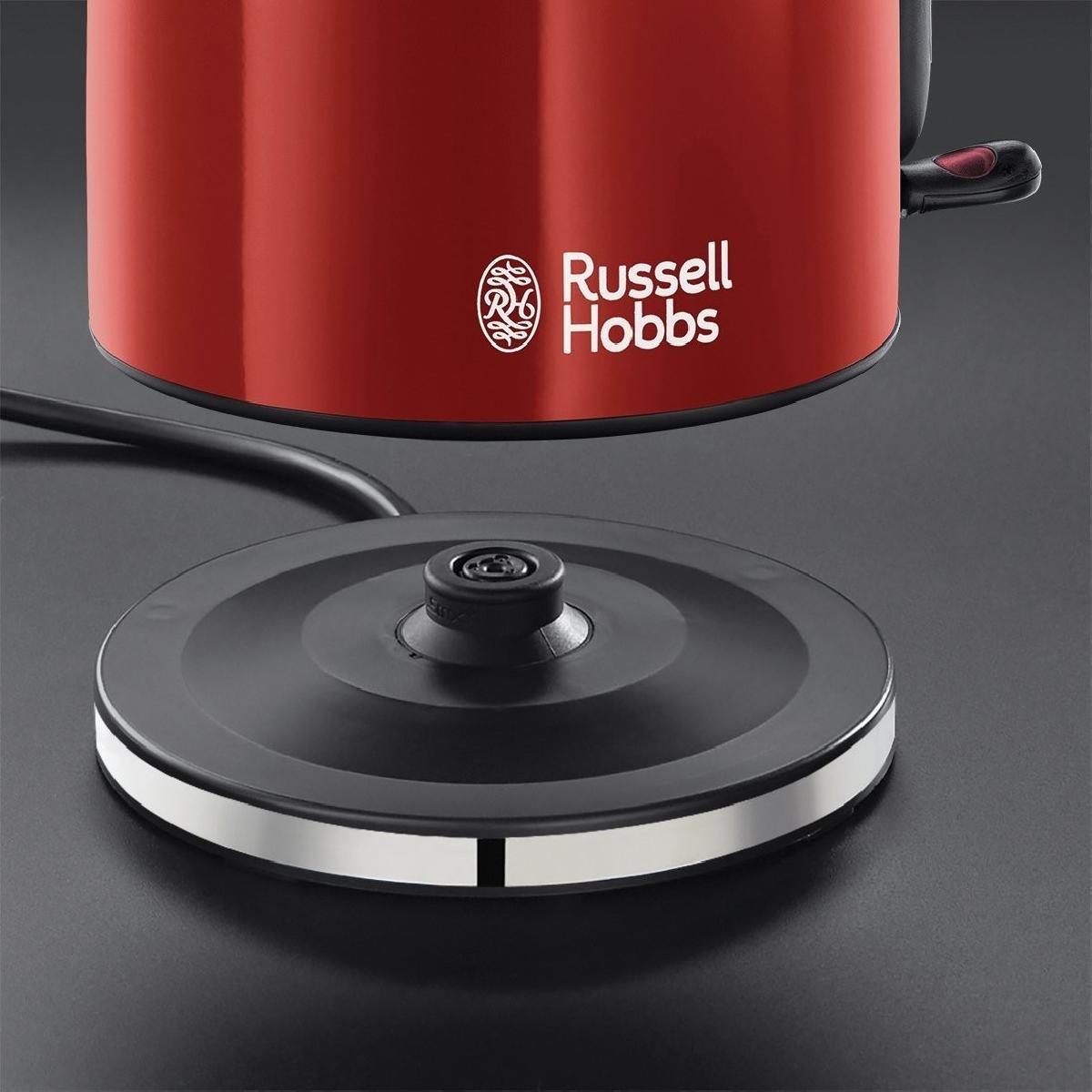 Russell Hobbs 20412-70 Colours Plus  Kettle 1.7 lt 2400 watt Flame Red