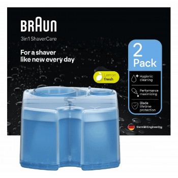 Braun  CCR 2 ShaverCare cleaning cartridges pack of 2 Braun  CCR 2 ShaverCare cleaning cartridges pack of 2