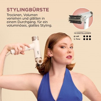 Shark HD333EU SpeedStyle Hair Dryer & Finisher RapidGloss for Straight and Wavy Hair 1700 watt Silk white Shark HD333EU SpeedStyle Hair Dryer & Finisher RapidGloss for Straight and Wavy Hair 1700 watt Silk white